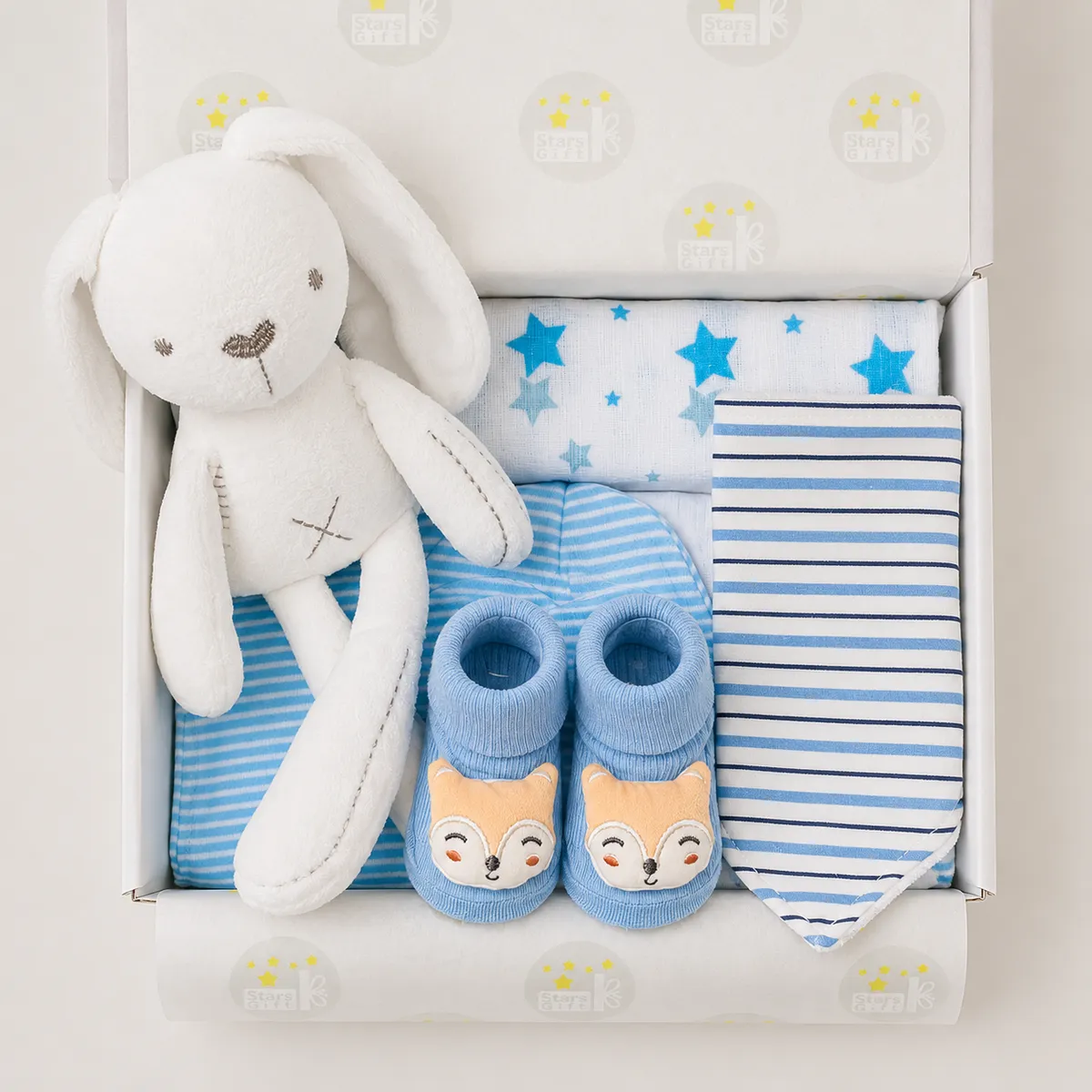Cajita Premium Plus Stars Gift niña con peluche de apego