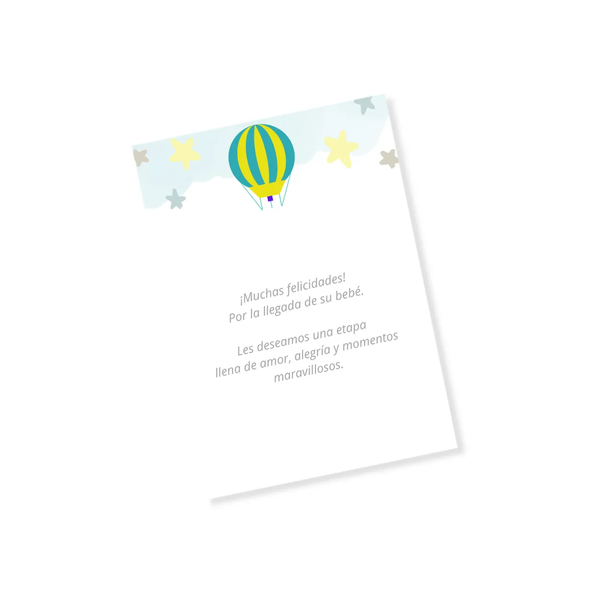 Tarjeta personalizada de saludo Stars Gift incluida en la Cajita Premium Esencial