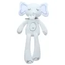 Suave elefante de peluche de apego para bebé de 43CM Blanco Unisex