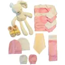Doble ajuar 0-3 meses - 10 piezas - más peluche conejito y 2 accesorios