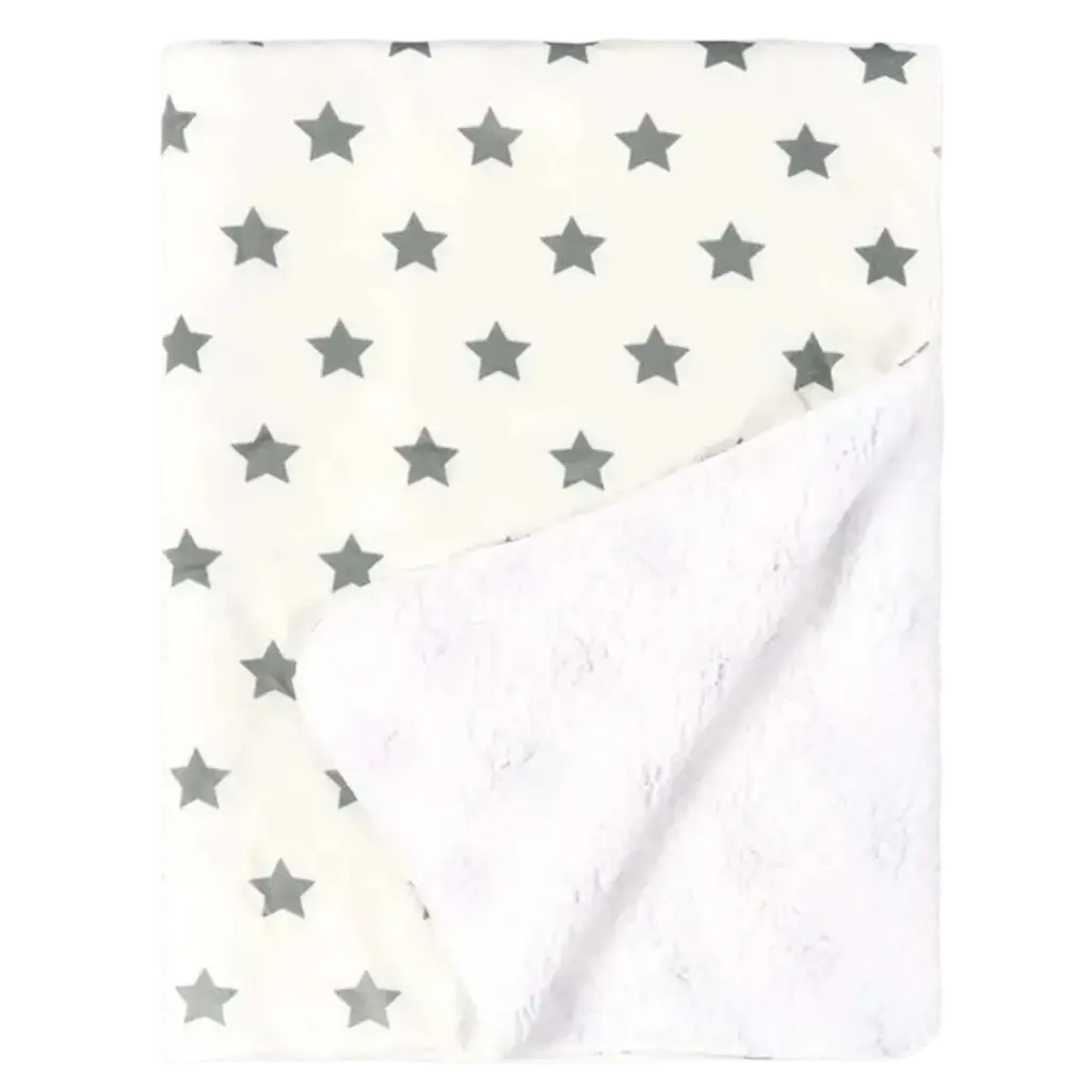 Suave Manta para Bebé 🧸- Estampado de Estrellas 