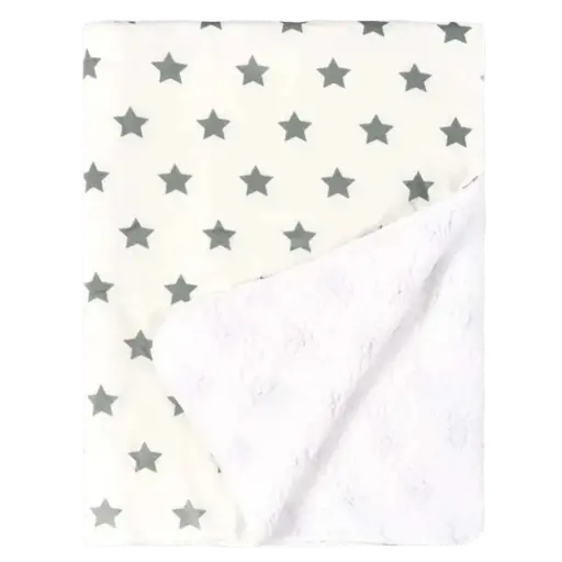 Suave Manta para Bebé 🧸- Estampado de Estrellas 